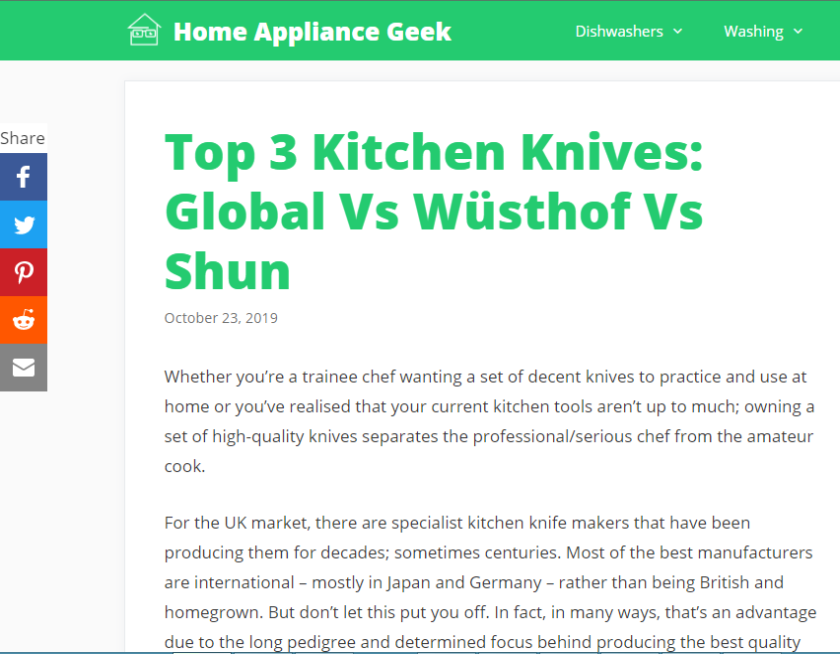Kitchen Knife brands article image